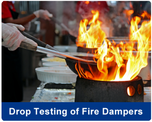 Fire damper drop testing Cyclone Ducting and Extraction Services Oxfordshire